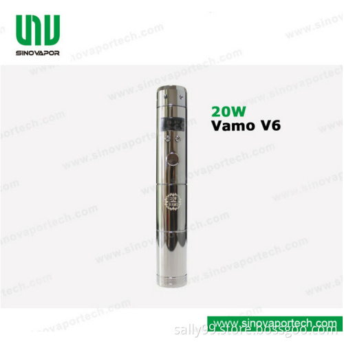 Genuine KSD Vamo V6 Vaporizers Vamo E Cigarette 510/Ego Thread Vamo V6 20W 18350/18650 Battery
